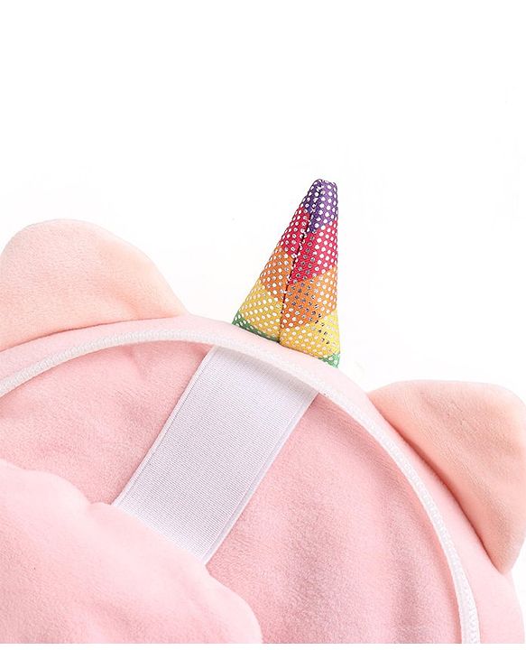 Babyhug Plush Unicorn Eye Mask with Head Rest - Pink