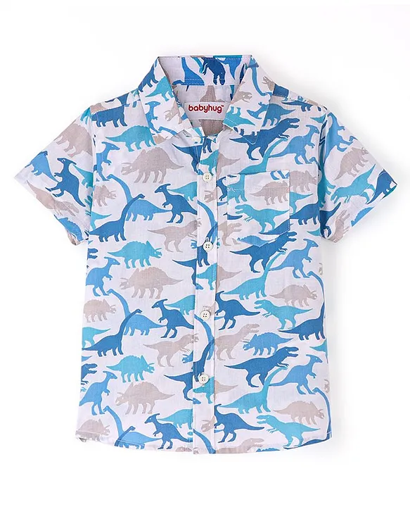 Shop Latest Boys Dolphine Printed Shirt Online In India 3-4 Yrs