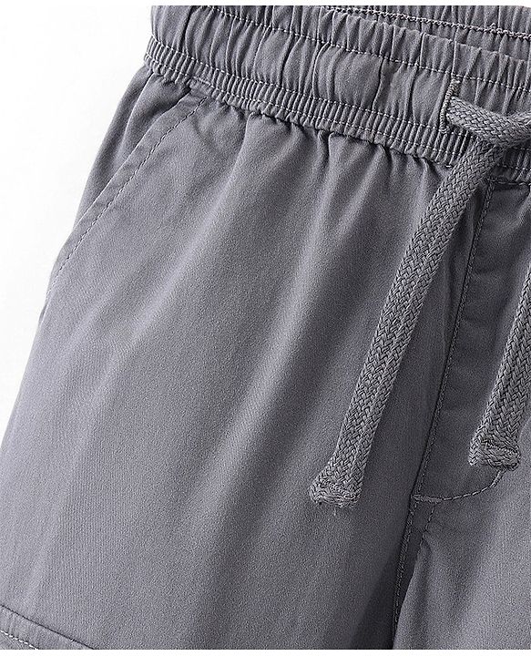 Pine Kids Cotton Elastane Woven   Full Length Jogger -Grey