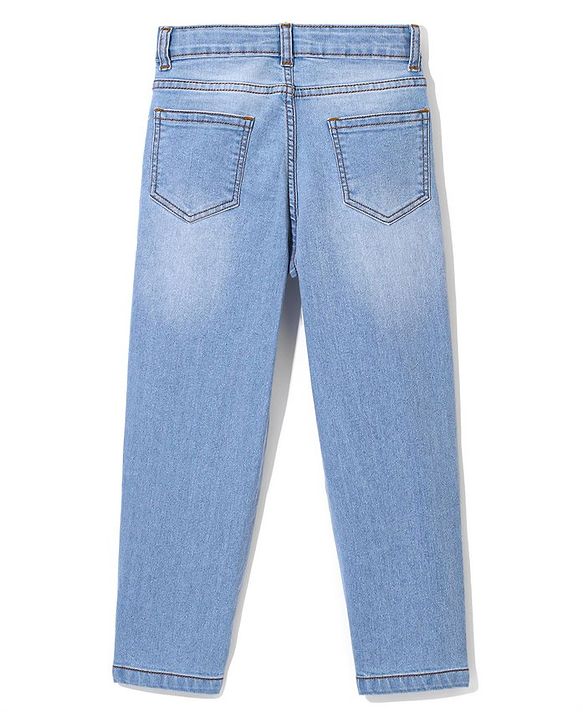 Pine Kids Full Length Ice Wash Jeans - Ice Blue