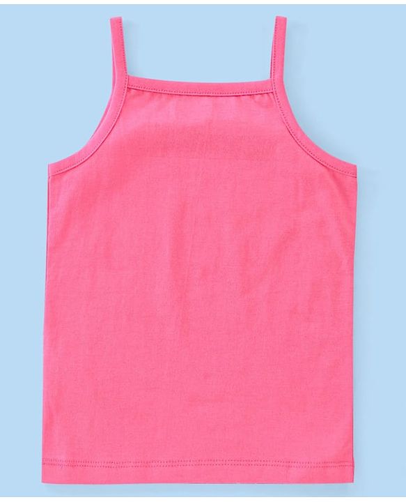 Babyhug 100% Cotton Knit Sleeveless Slips Butterfly Print Pack of 3 - Multicolor