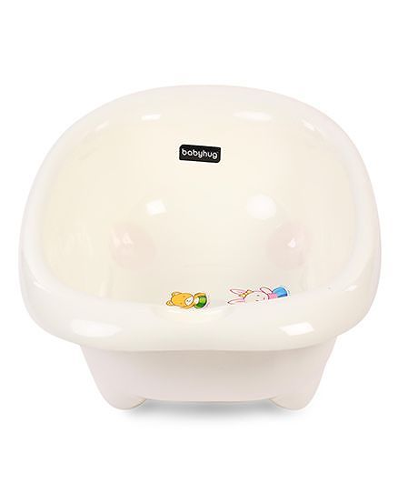 Babyhug Medium Size Bath Tub (Print May Vary)- Off White