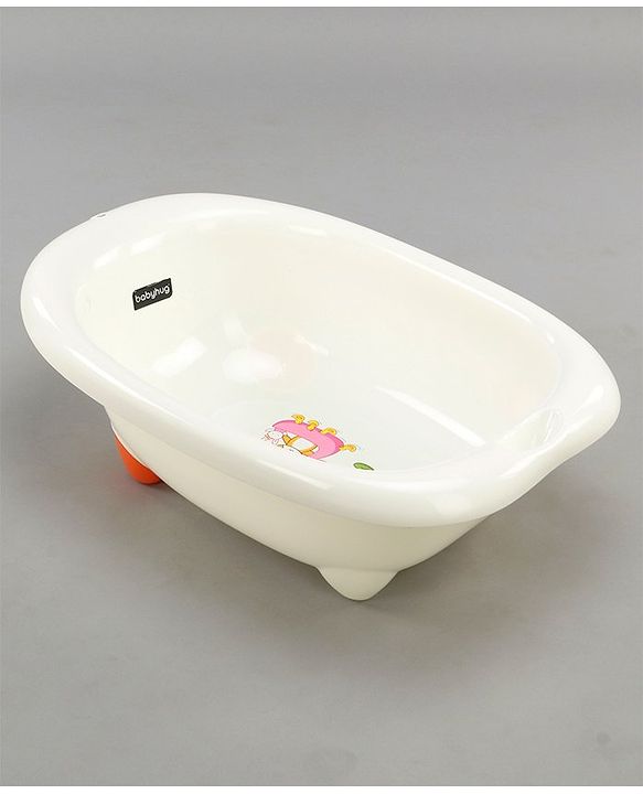 Babyhug Medium Size Bath Tub (Print May Vary)- Off White