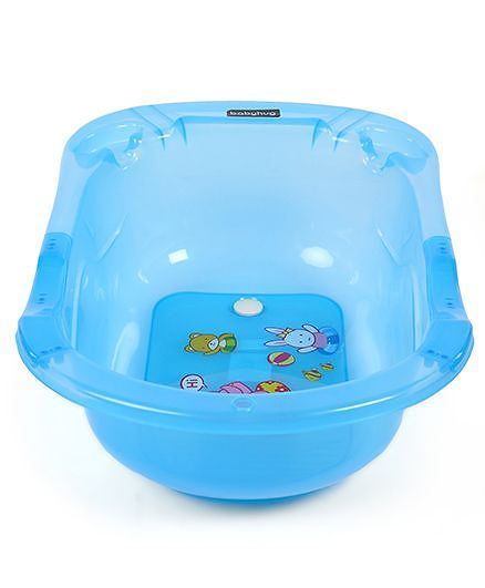 Babyhug Medium Size Bath Tub - Blue Medium (Print May Vary)