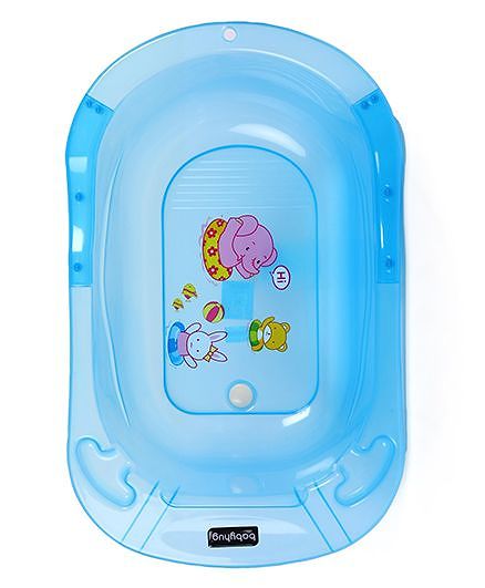 Babyhug Medium Size Bath Tub - Blue Medium (Print May Vary)