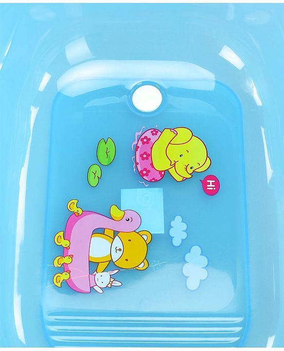 Babyhug Medium Size Bath Tub - Blue Medium (Print May Vary)