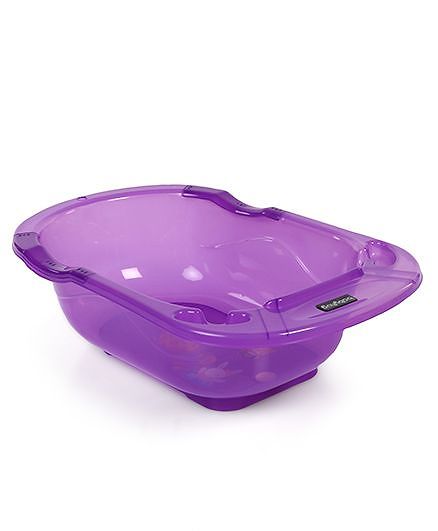 Babyhug Medium Size Bath Tub - Purple Medium (Print May Vary)