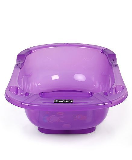 Babyhug Medium Size Bath Tub - Purple Medium (Print May Vary)