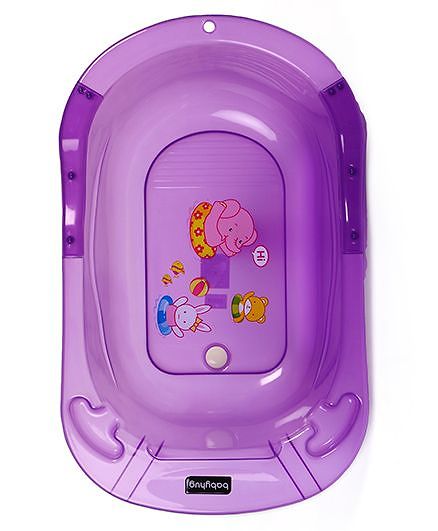 Babyhug Medium Size Bath Tub - Purple Medium (Print May Vary)
