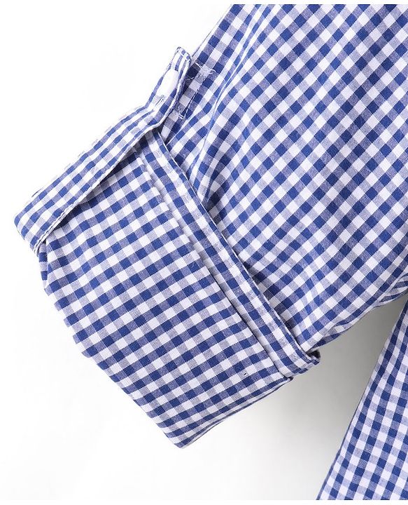Pine Kids Cotton Woven Full Sleeves Check Shirt with Inner T-Shirt - Blue