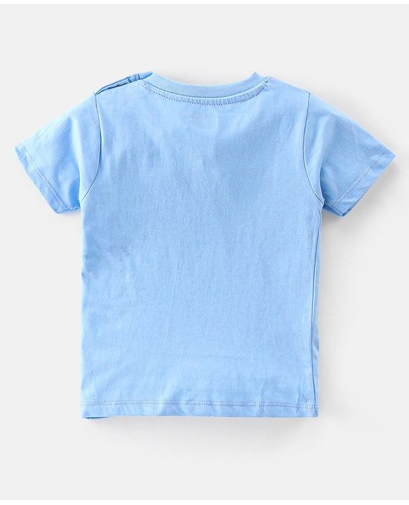 Babyhug 100% Cotton Knit Half Sleeves Tee With Text Graphics Pack Of 5 - Multicolour