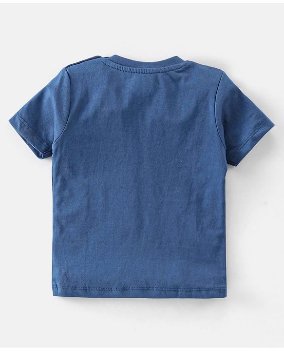 Babyhug 100% Cotton Knit Half Sleeves Tee With Text Graphics Pack Of 5 - Multicolour