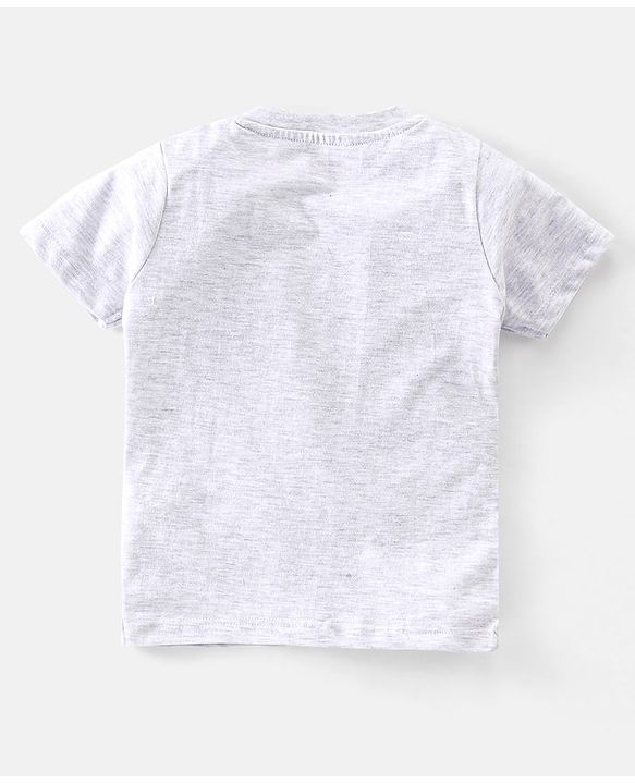 Babyhug 100% Cotton Knit Half Sleeves Tee With Text Graphics Pack Of 5 - Multicolour