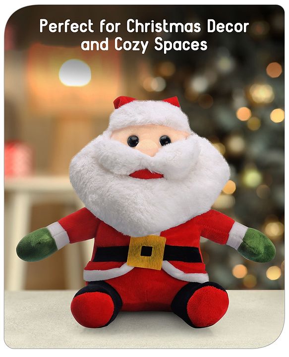 Babyhug Santa Claus Soft Toy Red - Height 30 cm