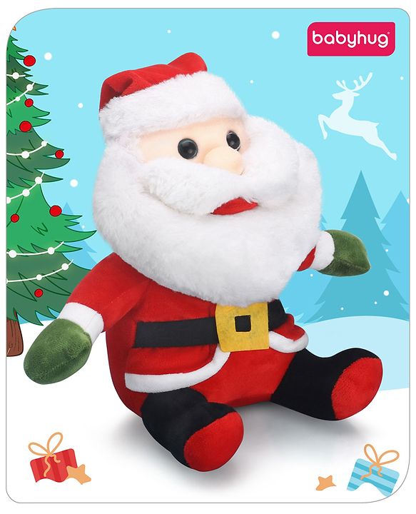 Babyhug Santa Claus Soft Toy Red - Height 30 cm