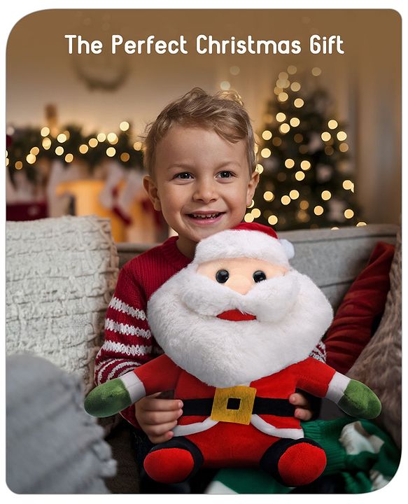 Babyhug Santa Claus Soft Toy Red - Height 30 cm