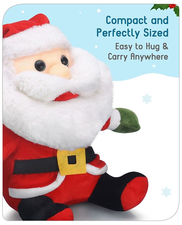 Babyhug Santa Claus Soft Toy Red - Height 30 cm