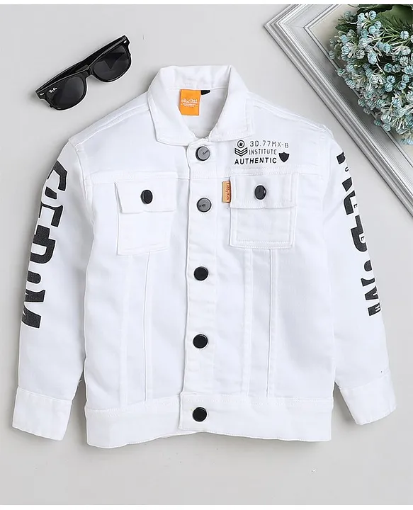 Buy Skenjel Men White Solid Denim Jacket Online at Best Prices in India -  JioMart.