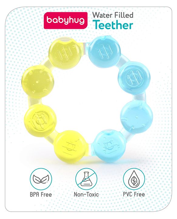 Babyhug Ring Shaped Water Filled Teether (Colour May Vary)
