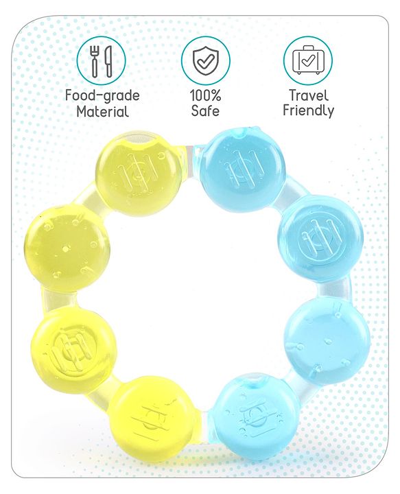 Babyhug Ring Shaped Water Filled Teether (Colour May Vary)