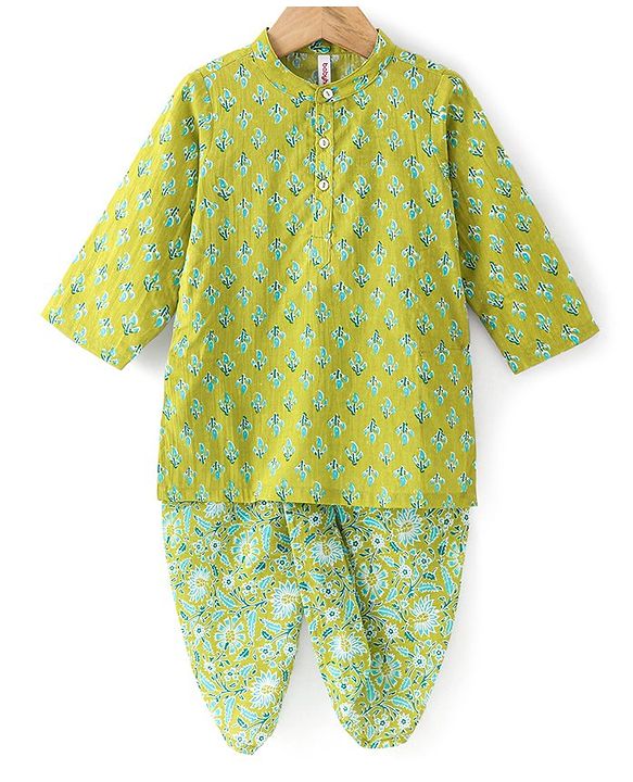 Babyhug 100% Cotton Terry Knit Full Sleeves T-Shirt and Lounge Pant Colour Splash  Print - Multicolour main image 1
