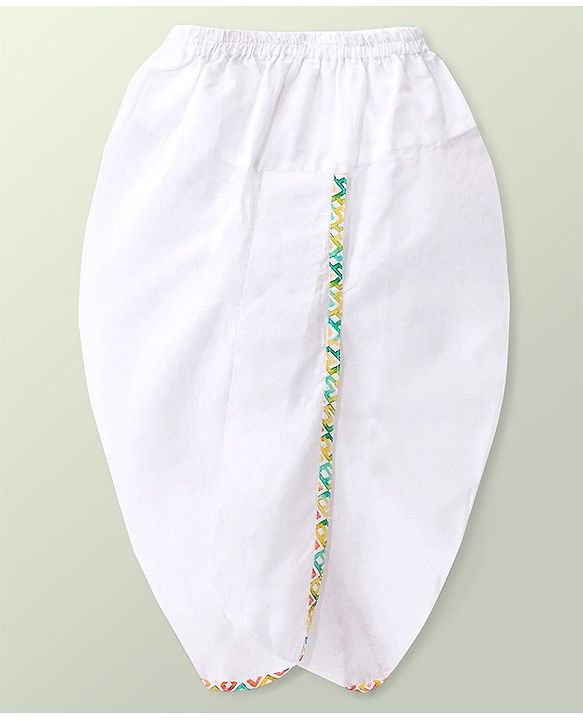 Babyhug 100% Cotton Woven Full Sleeve Abstract Print Kurta & Dhoti Set - Multicolour