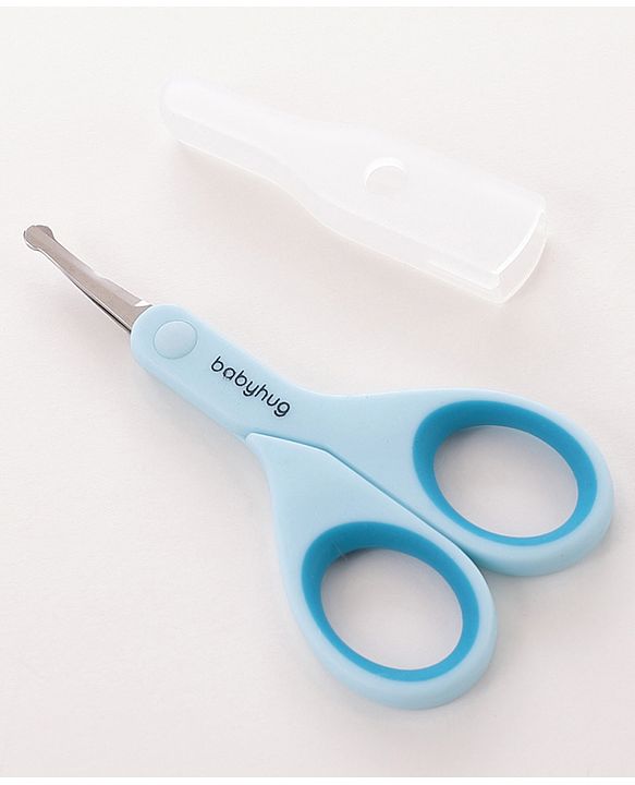 Babyhug Baby Nail Scissors with Safety Cover - Blue