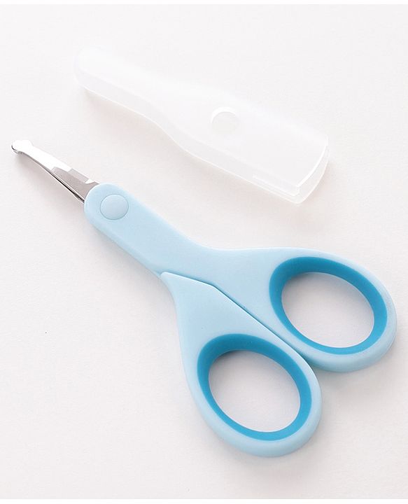 Babyhug Baby Nail Scissors with Safety Cover - Blue