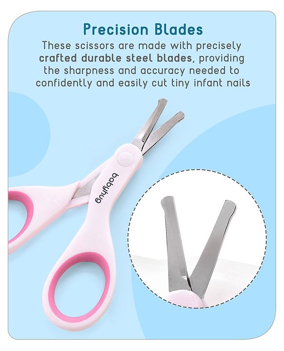 Babyhug Baby Nail Scissors with Safety Cover - Blue