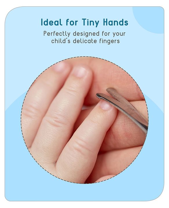 Babyhug Baby Nail Scissors with Safety Cover - Blue