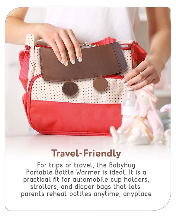 Babyhug Portable Bottle Warmer - Brown