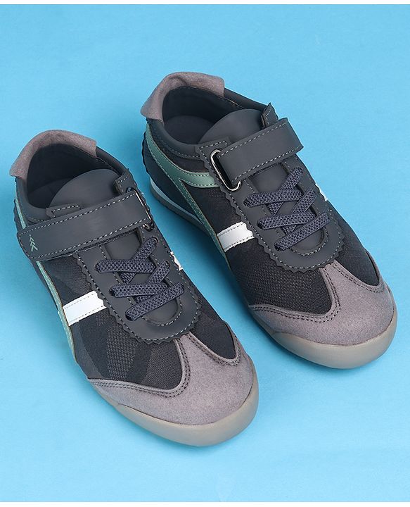 Pine Kids Velcro Closure Casual Shoes - Black
