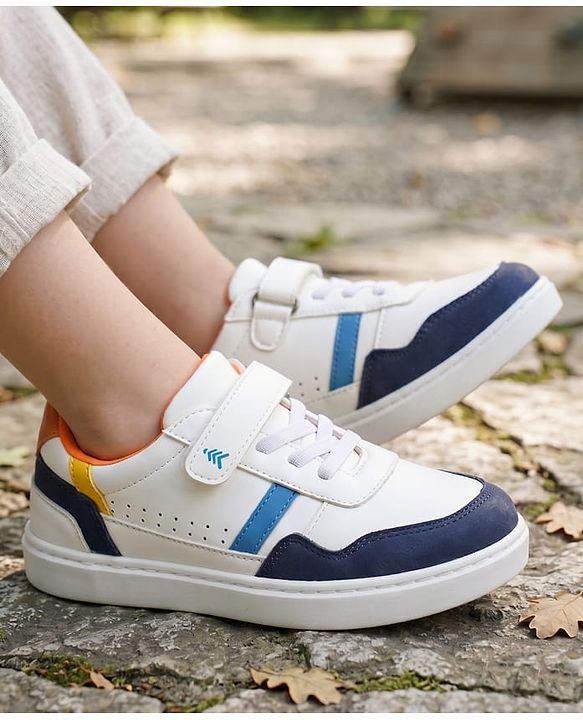 Pine Kids Velcro Closure Casual Shoes  - White