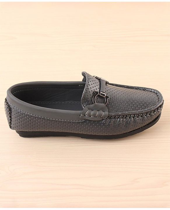 Pine Kids Slip On Party Wear Loafers - Grey