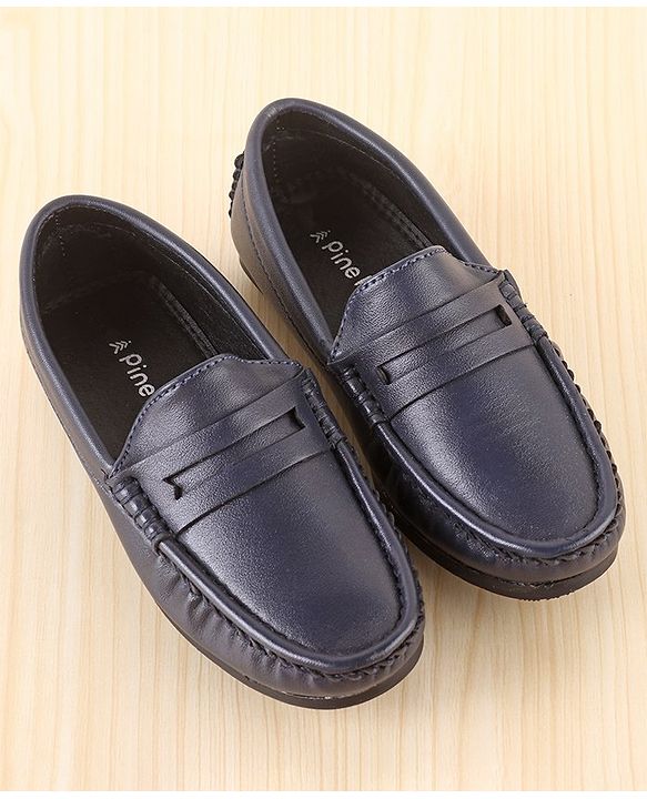 Pine Kids Slip On Round Toe Party Wear Loafers - Brown