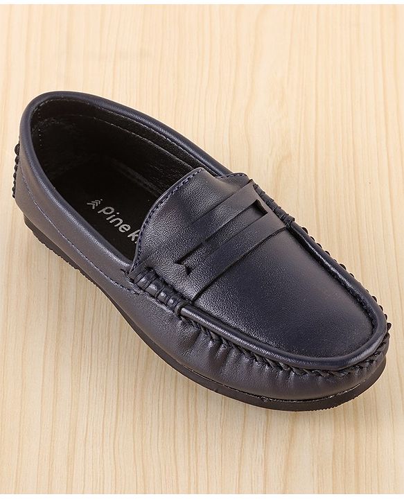 Pine Kids Slip On Round Toe Party Wear Loafers - Brown