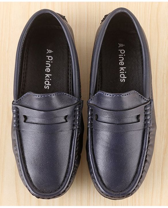 Pine Kids Slip On Round Toe Party Wear Loafers - Brown