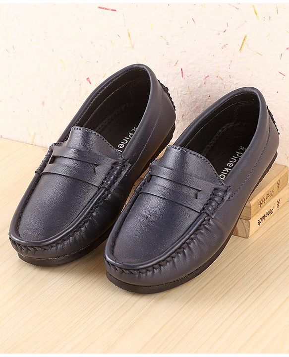 Pine Kids Slip On Round Toe Party Wear Loafers - Brown