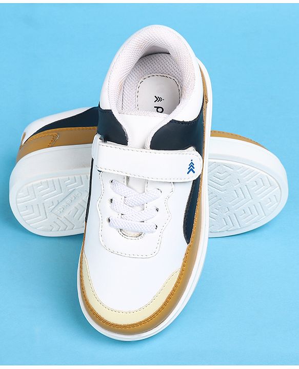 Pine Kids Casual Shoes With Velcro Closure - White