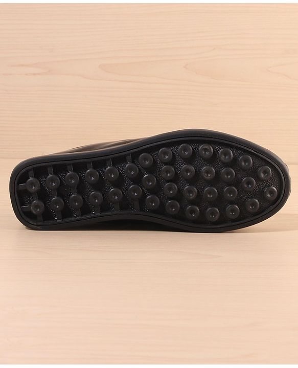 Pine Kids Slip On Loafer Shoes - Black