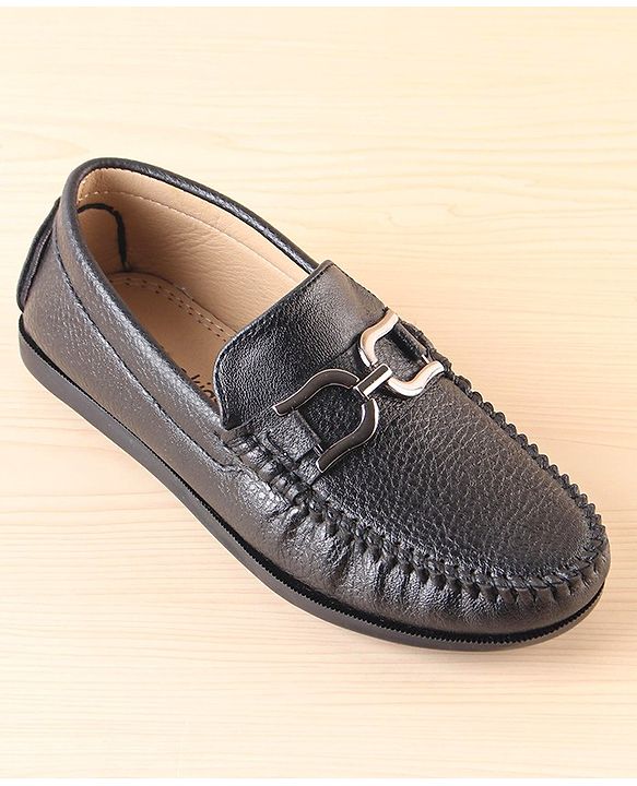 Pine Kids  Slip On Loafer Shoes - Black