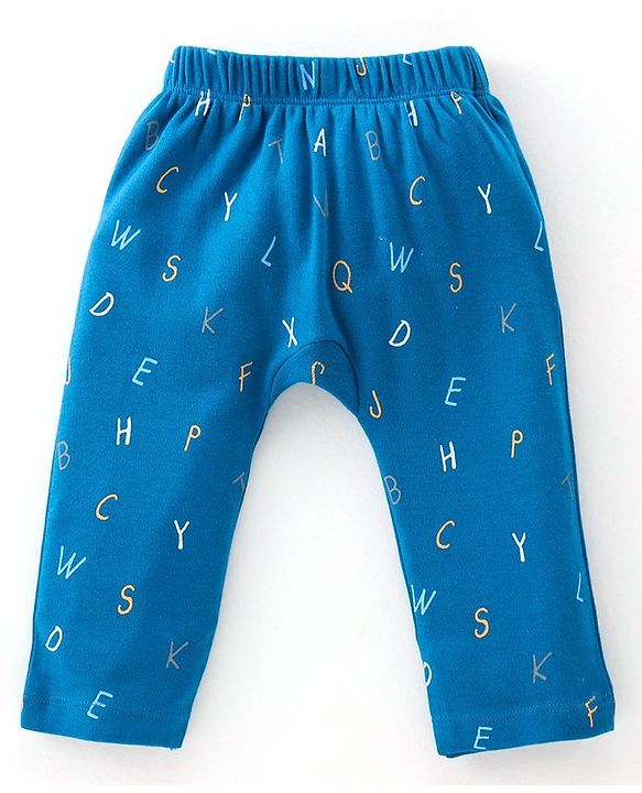 Babyhug 100% Cotton Diaper Legging Alphabet & Star Print Pack of 3 - Red Yellow & Blue