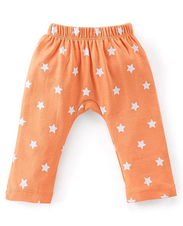 Babyhug Cotton Knit Full Length Diaper Pants Car Print Pack of 3 -Multicolour