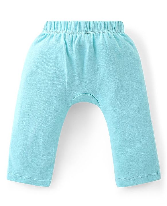 Babyhug Interlock Cotton Knit Full Length Diaper Pants Stripes & Dino Print Pack of 3 - Multicolor