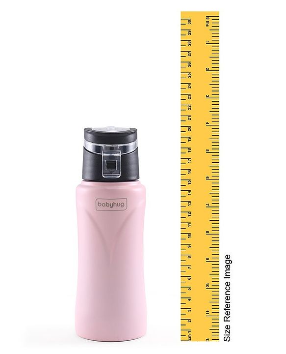 Babyhug Steel Sipper With Flip Cap Pink -  500 ml