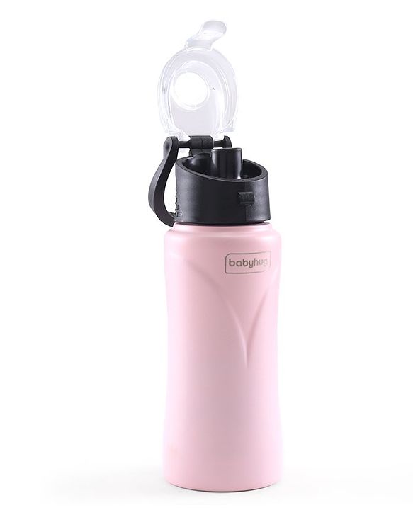 Babyhug Steel Sipper With Flip Cap Pink -  500 ml