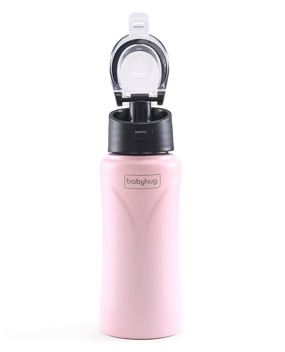 Babyhug Steel Sipper With Flip Cap Pink -  500 ml