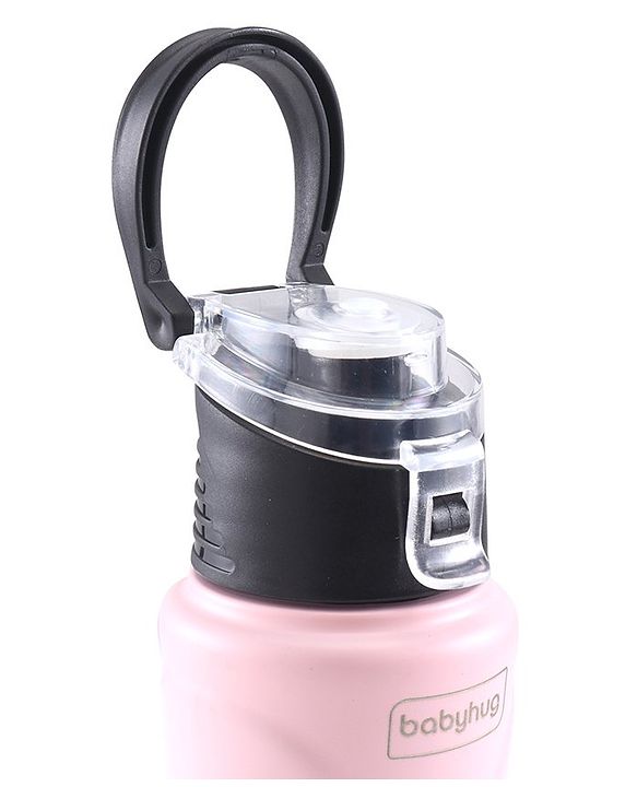 Babyhug Steel Sipper With Flip Cap Pink -  500 ml