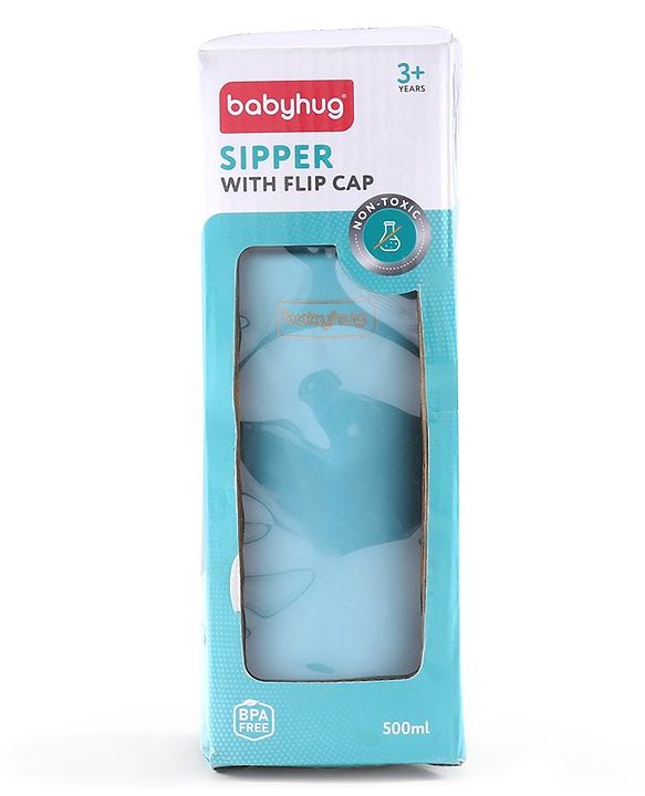 Babyhug Steel Sipper With Flip Cap Pink -  500 ml