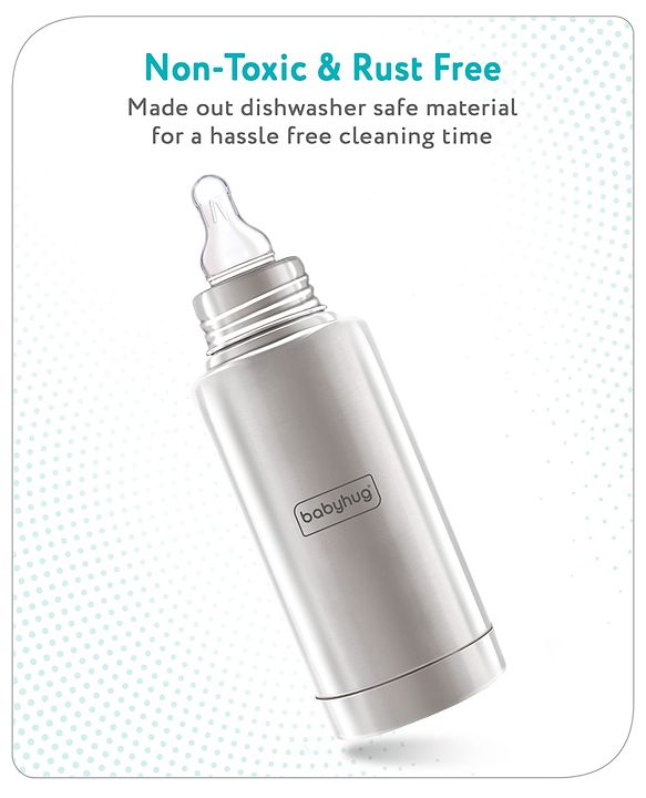 Babyhug Insulated Steel Feeding Bottle - 300 ml
